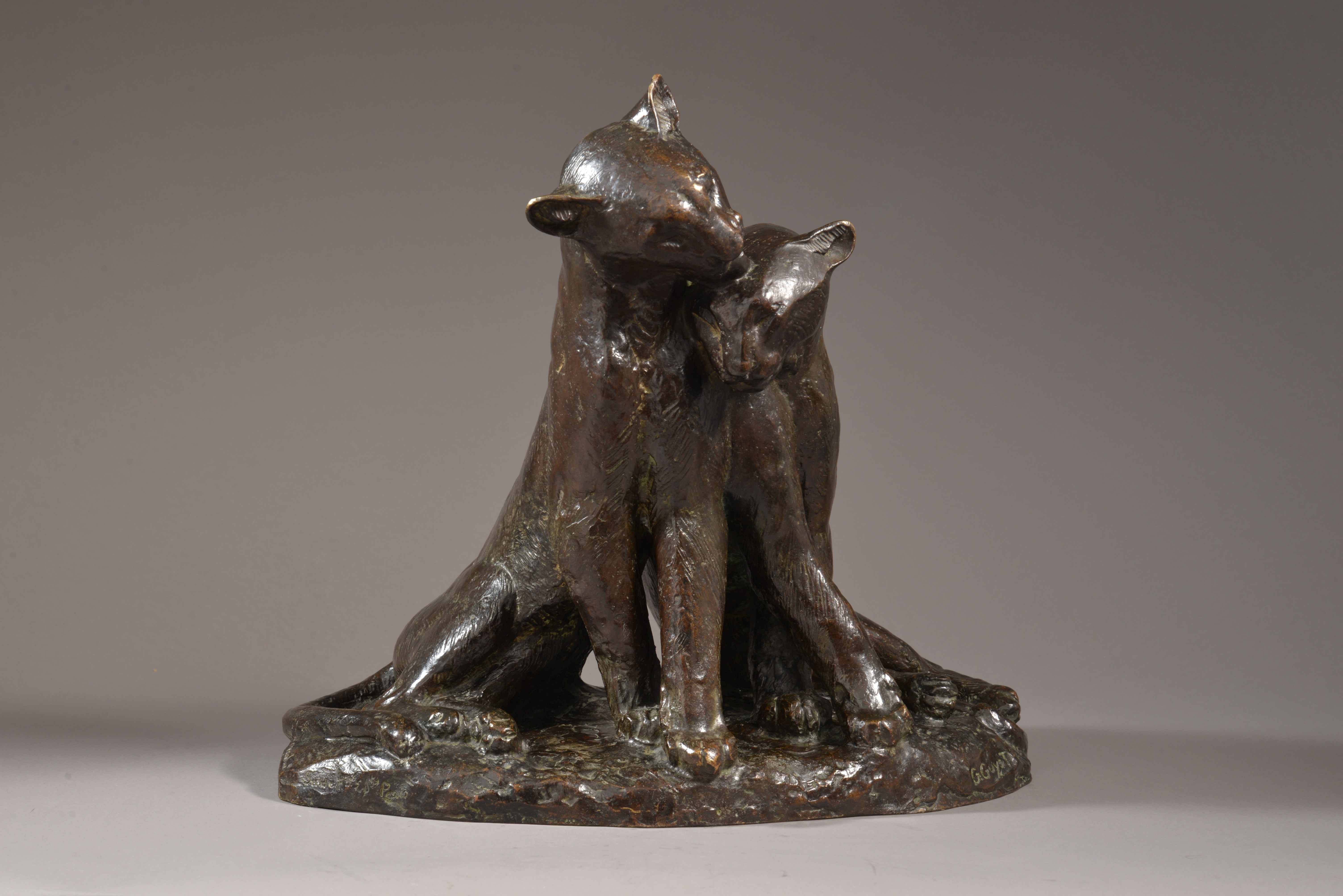 TWO PANTHERS or "La Caresse" 

